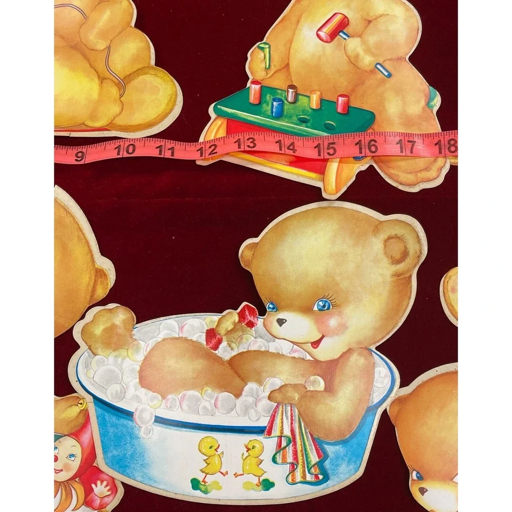 1956 Honey Bears Con-Tact Cut-Out Set RARE